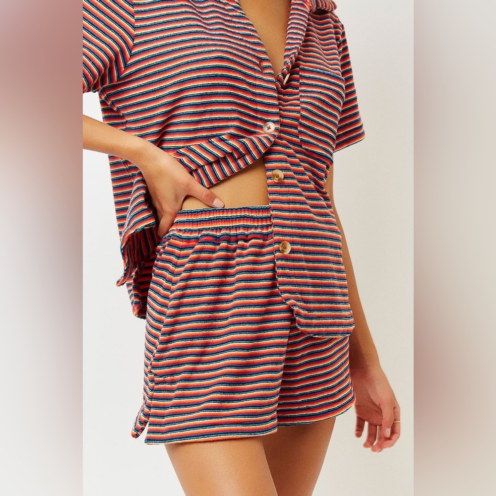 Frankie’s Bikinis Sunset Stripe Terry SET